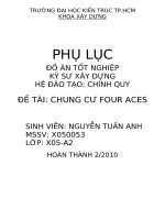 PHỤ LỤC ĐỒ ÁN TỐT NGHIỆP KỸ SƯ XÂY DỰNG HỆ ĐÀO TẠO: CHÍNH QUYĐỀ TÀI: CHUNG CƯ FOUR ACES