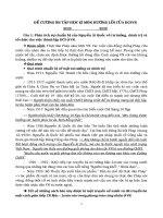 ĐỀ CƯƠNG ôn tập học kì môn ĐƯỜNG lối cách mạng của Đảng cộng sản việt nam