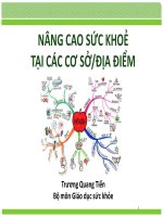Bài giảng nâng cao sức khoẻ tại các cơ sở   địa điểm
