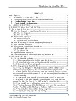 Đánh giá hiện trạng môi trường nước thải sinh hoạt, công tác quản lý, thu gom và xử lý nước trên địa bàn xã tây mỗ 