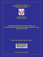 Ứng dụng phương pháp phần tử hữu hạn cho bài toán điều khiển bất ổn định khí động lực học của cầu cáp treo