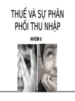 Thuế và sự phân phối thu nhập