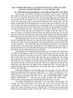 ĐẶC TÍNH ĐƯỜNG ỐNG VẬN CHUYỂN DẦU Ở CÁC MỎ CỦA LIÊN DOANH «VIETSOVPETRO» VÀ CÁC MỎ KẾT NỐI