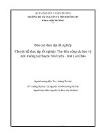 Tìm hiểu công tác quản lý môi trường tại huyện tân uyên – tỉnh lai châu 