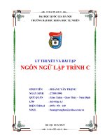 bài giảng tin học cơ sở 3 khoa học tự nhiên