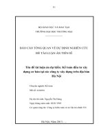 Kế toán đầu tư xây dựng cơ bản tại các công ty xây dựng trên địa bàn hà nội 
