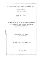 Phân tích dao động phi tuyến ngẫu nhiên bằng một số phương pháp gần đúng của cơ học phi tuyến 