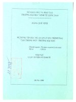 Sử dụng tin học để quản lý qui trình đào tạo trong một trường đại học 