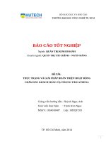 Thực trạng và giải pháp nâng cao hoạt động chăm sóc khách hàng tại trung tâm athena