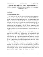 skkn xây dựng “lớp học thân thiện, học sinh tích cực” thông qua các trò chơi trong những tiết dạy học toán THCS