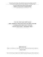 TÀI LIỆU HỘI NGHỊ TRIỂN KHAI ĐIỀU CHỈNH QUY HOẠCH SỬ DỤNG ĐẤT ĐẾN NĂM 2020 VÀ KẾ HOẠCH SỬ DỤNG ĐẤT NĂM 2016 HUYỆN THÁP MƯỜI TỈNH ĐỒNG THÁP