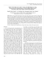 Phân tích hệ gen chức năng từ mô thận cá tra (pangasianodon hypophthalmus) nuôi ở điều kiện mặn lắp ráp, chú giải, phân tích chỉ thị SNP 
