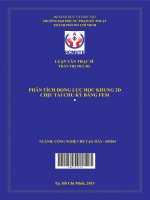 Phân tích động lực học khung 2d chịu tải chu kỳ bằng FEM