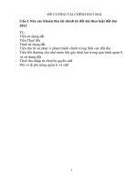 ĐỀ CƯƠNG tài CHÍNH đất ĐAI 