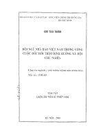 Đội ngũ nhà báo việt nam trong công cuộc đổi mới theo định hướng xã hội chủ nghĩa 