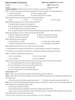 Đề Thi HKII môn Vật Lý 8 năm học 2015-2016