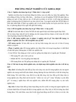 Đề cương PHƯƠNG PHÁP NGHIÊN cứu KHOA học 