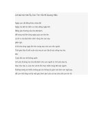 Lời bài hát: Nơi ấy con tìm về- Hồ Quang Hiếu