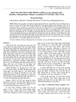 Một số ghi nhận mới trong giống lecane nitzsch, 1827 (rotifera monogononta ploima lecanidae) ở nam bộ, việt nam 