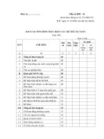 Mẫu BÁO CÁO TÌNH HÌNH THỰC HIỆN CÁC CHỈ TIÊU DỰ TOÁN