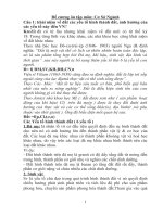 Đề cương ôn tập môn cơ sở ngành 