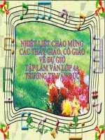 Tập làm văn  luyện tập trong xây dựng câu kể chuyện 