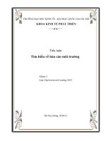 Tìm hiểu về báo cáo môi trường