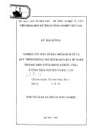 Nghiên cứu một số đặc điểm dịch tễ và quy trình phòng trừ bệnh giun đũa bê nghé 