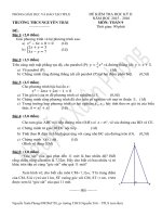 ĐỀ KIỂM TRA HKII TOÁN 9 TRƯỜNG THCS NT - TPLX - AG