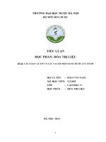 CÁC LOẠI VACXIN và các VACXIN HIỆN ĐANG được lưu HÀNH (đào văn nam)