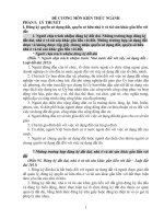 ĐỀ CƯƠNG môn KIẾN THỨC NGÀNH 