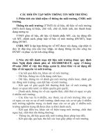 CÂU hỏi ôn tập môn THÔNG TIN môi TRƯỜNG 