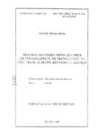 Phân hóa giàu nghèo trong quá trình chuyển sang kinh tế thị trường ở nước ta, thực trạng xuu hướng biến động và giải pháp 