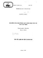 Nghiên cứu giải phẫu vạt căng mạc đùi và các vạt bẹn 