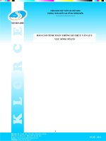 BÁO cáo TÍNH TOÁN THÔNG số THỦY văn lưu vực SÔNGPÔ cô 