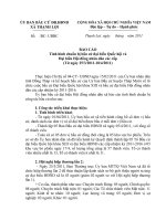 Báo cáo tình hình chuẩn bị bầu cử đại biểu Quốc hội và Đại biểu Hội đồng nhân dân các cấp