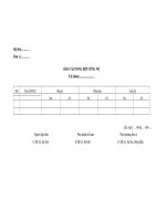 Mẫu BÁO CÁO TỔNG HỢP CÔNG NỢ