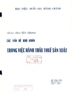 các vấn đề khó khăn trong việc hành thâu thuế sản xuất 