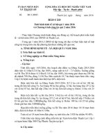 Báo cáo Ủy ban nhân dân xã Thạnh Lợi quí 1 năm 2016