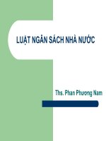 giới thiệu môn học luật ngân sách nhà nước