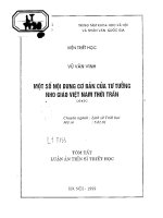 Một số nội dung cơ bản của tư tưởng nho giáo việt nam thời trần 