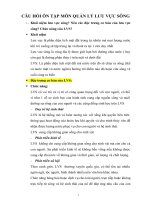 CÂU hỏi ôn tập môn QUẢN lý lưu vực SÔNG 