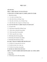 Hiện trạng tài nguyên đất và vấn đề ô nhiễm  môi trường ở khu vực nông thôn của xã hoằng trung, huyện hoằng hóa, tỉnh thanh hóa 