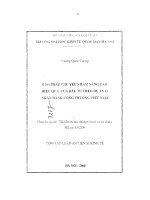 Giải pháp chủ yếu nhằm nâng cao hiệu quả của đầu tư theo dự án ở ngân hàng công thương việt nam 