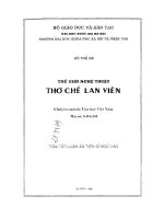 Thế giới nghệ thuật thơ chế lan viên 