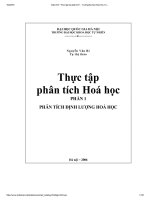 Giáo trình thực tập hóa phân tích   trường đại học khoa học tự