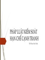 pháp luật về hạn chế kiểm soát cạnh tranh