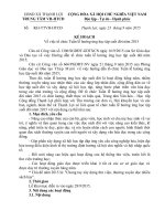 Kế hoạch tổ chức Tuần lễ Hưởng ứng học tập suốt đời năm 2015