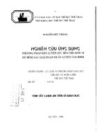 Nghiên cứu ứng dụng phương pháp rèn luyện sức bền cho đơn vị bộ binh 