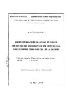 Nghiên cứu phát hiện và lập bản đồ phân tử GEN bất dục nhân nhạy cảm với nhiệt độ phục vụ chương trình chọn tạo lúa lai hai dòng 